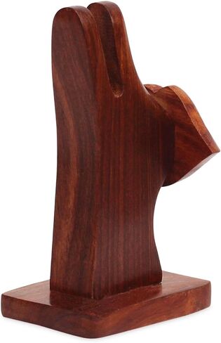 حامل نظارات خشبي مصنوع يدويًا على شكل أنف بمواصفات النظارات مزود بشفاه in Kuwait