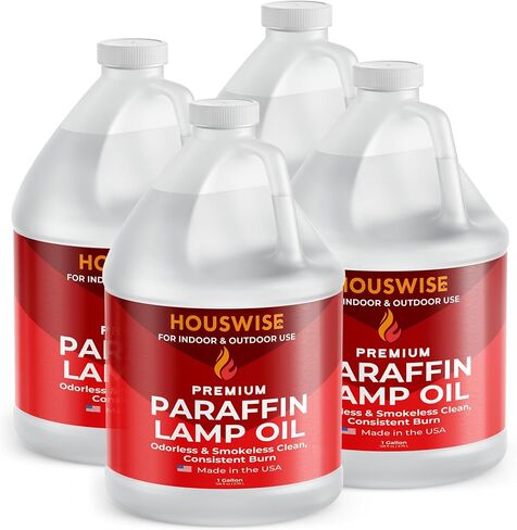 Premium Liquid Paraffin Lamp Oil for Indoor Use (1 Quart) - Smokeless Odorless Paraffin Oil Lamp Fuel, Lantern Oil, Candle Oil for Lamps, Indoor Lamp Oil, Liquid Paraffin Oil in Saudi Arabia