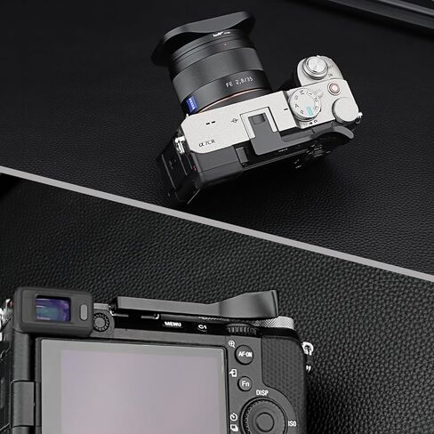 مقبض يد معدني من Haoge مزود بمسند للإبهام لهاتف Sony α7CII,Alpha 7CII,ILCE-7CII,A7CR ملحقات كاميرا فضية THB-A7CII-S in Saudi Arabia
