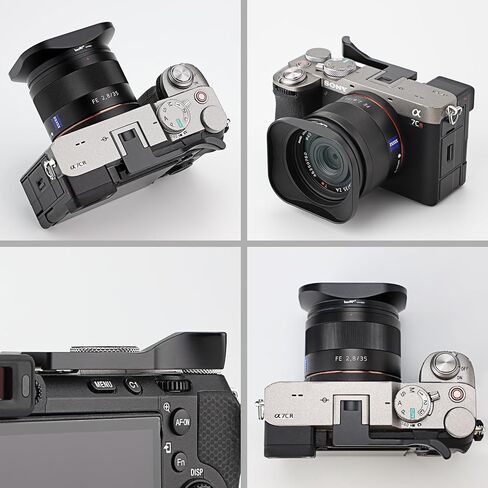مقبض يد معدني من Haoge مزود بمسند للإبهام لهاتف Sony α7CII,Alpha 7CII,ILCE-7CII,A7CR ملحقات كاميرا فضية THB-A7CII-S in Saudi Arabia