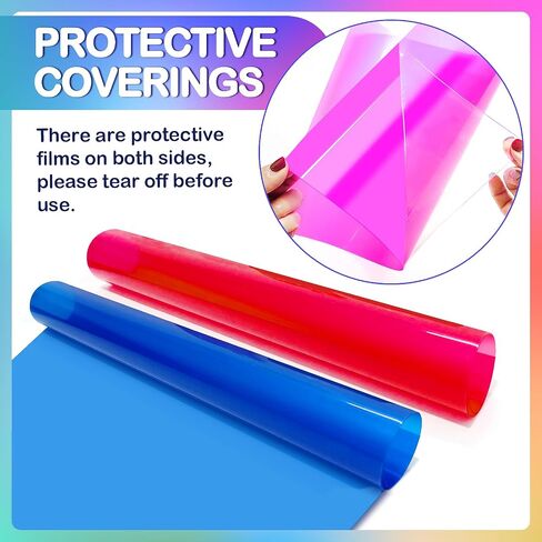 12 Pcs Correction Gel Light Filter 16x20'' Lighting Gels Diffuser 12 Colors Overlays Transparent Plastic Sheets Film for Landscape Led Light, Photography, Video, Photo, Stage in Saudi Arabia