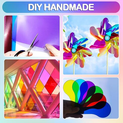 12 Pcs Correction Gel Light Filter 16x20'' Lighting Gels Diffuser 12 Colors Overlays Transparent Plastic Sheets Film for Landscape Led Light, Photography, Video, Photo, Stage in Saudi Arabia