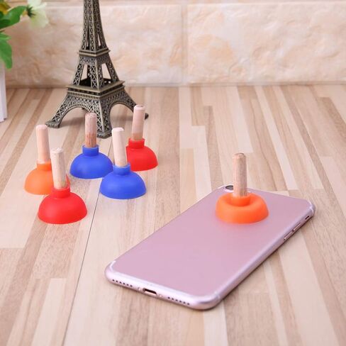 حامل غطاس صغير ملون على شكل مرحاض، حامل مصاصة للهاتف المحمول لجهاز PSP، 5*4 سم، عشوائي in Kuwait