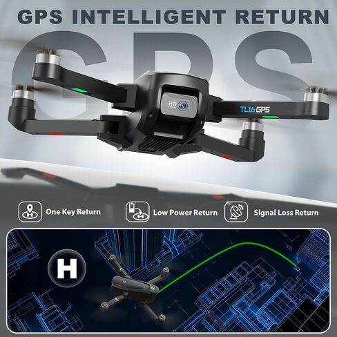 Drone with Camera Brushless Motor Drones for Adults Beginners 2 Cameras FPV RC Quadcopters Foldable Motorized Adjustable 1080P UAV APP Control 3D Flips Easy to Fly Toys Carrying Bag in Saudi Arabia