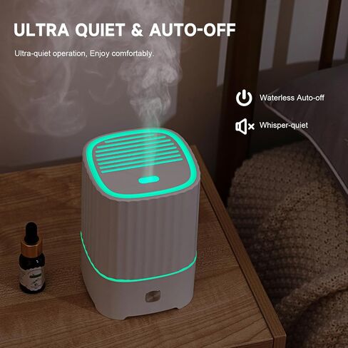 Flame Fire Diffuser Humidifier，7 Colors Changing Oil Diffuser，200ml Capacity Visual Water Level line Aromatherapy humidifier，Suitable for Living Room, Bedroom, Office.(Black) in Saudi Arabia