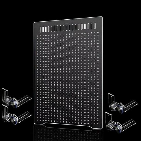 ONE Set Clear Fish Tank Divider Board (Include Suction Cups) DIY Designed Easy to Cut and Assemble for 5 Gallon or 10 Gallon Tank 11.8inch*11.8 inch (White Protective Film) in Saudi Arabia