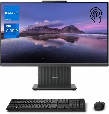 لينوفو 2024 IdeaCentre I AIO، شاشة لمس QHD مقاس 27 بوصة، انتل كور i7-13620H، ذاكرة وصول عشوائي DDR5 سعة 64 جيجابايت، محرك أقراص SSD سعة 4 تيرابايت، كاميرا تعمل بالأشعة تحت الحمراء، لوحة مفاتيح وماوس لاسلكي، قاعدة شحن لاسلكية، HDMI، RJ45، واي فاي 6، ويندوز in Saudi Arabia