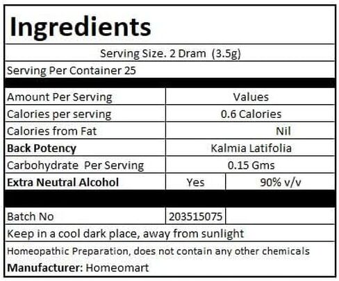 Kalmia Latifolia Homeopathy Pellets (Pills) in 1M Potency, Pack of 3 in Saudi Arabia