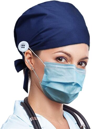 Tsingweel Working Cap with Buttons Sweatband Adjustable Tie Back Hats One Size for Women and Men in Saudi Arabia