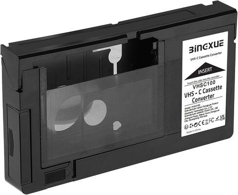 محول محول كاسيت VHS متوافق مع كاميرات الفيديو VHS-C SVHS مشغل كاسيت VHS بمحرك غير متوافق مع 8 مم/MiniDV/Hi8 in Saudi Arabia