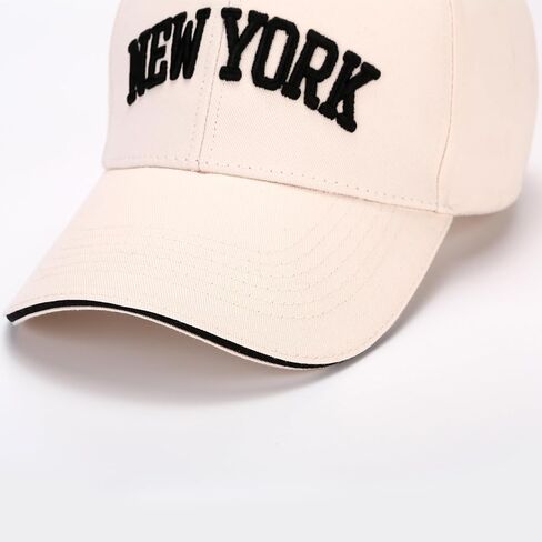 Classic Baseball Cap New York Embroidery 100% Cotton Adjustable Dad Hat Men and Women 2 in Saudi Arabia
