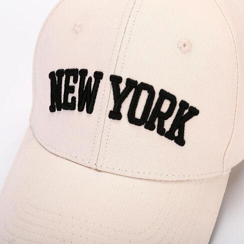 Classic Baseball Cap New York Embroidery 100% Cotton Adjustable Dad Hat Men and Women 2 in Saudi Arabia