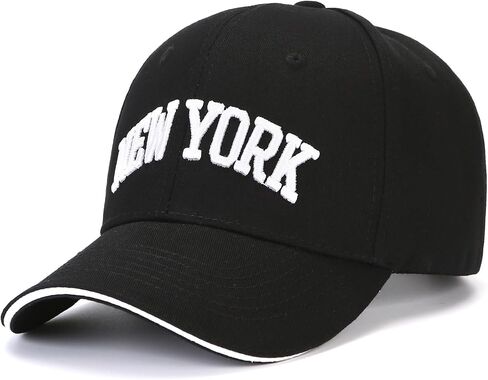 Classic Baseball Cap New York Embroidery 100% Cotton Adjustable Dad Hat Men and Women 2 in Saudi Arabia