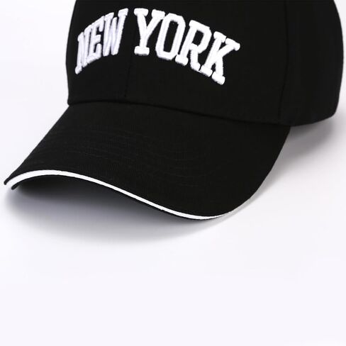 Classic Baseball Cap New York Embroidery 100% Cotton Adjustable Dad Hat Men and Women 2 in Saudi Arabia