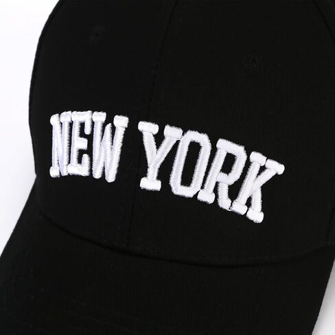 Classic Baseball Cap New York Embroidery 100% Cotton Adjustable Dad Hat Men and Women 2 in Saudi Arabia