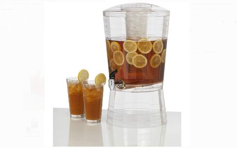 موزع مشروبات فسيفساء سعة 3 جالون من كريتيف وير، شفاف in Kuwait