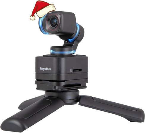 Feiyu Pocket 3 + Phone Holder - Handheld 4K Camera with 3-Axis Gimbal Stabilizer,1/2.3″CMOS,Detachable Magnetic Pocket-Sized Camera,4.0 AI Tracking in Saudi Arabia