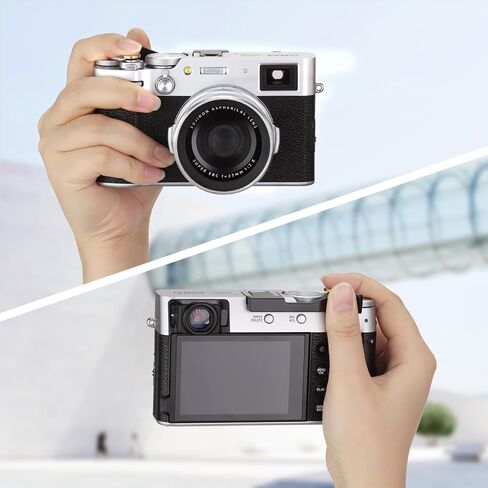 Haoge THB-XVS المعادن الإبهام قبضة الراحة قبضة اليد ل Fujifilm X100VI Fujinon X100V ملحقات الكاميرا الفضة الحذاء الساخن الإبهام in Saudi Arabia