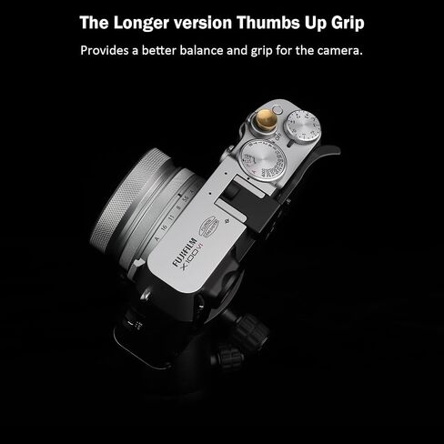 Haoge THB-XVS المعادن الإبهام قبضة الراحة قبضة اليد ل Fujifilm X100VI Fujinon X100V ملحقات الكاميرا الفضة الحذاء الساخن الإبهام in Saudi Arabia