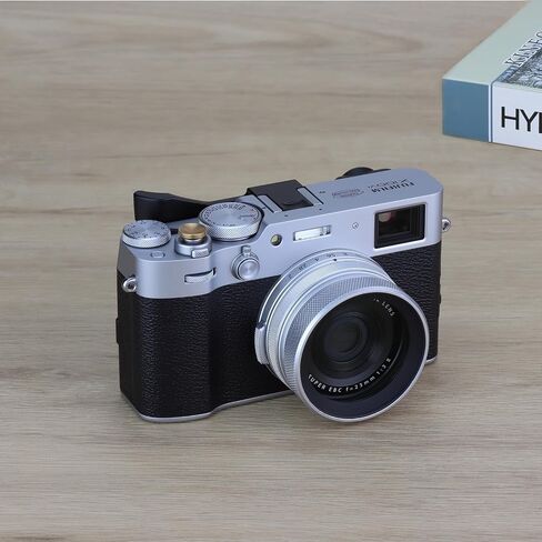Haoge THB-XVS المعادن الإبهام قبضة الراحة قبضة اليد ل Fujifilm X100VI Fujinon X100V ملحقات الكاميرا الفضة الحذاء الساخن الإبهام in Saudi Arabia