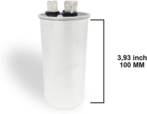 مكثف مكيف هواء مزدوج التشغيل 45/5 μF 370/440V | مكثف HVAC لمكيف الهواء ومحرك المروحة والمضخة الحرارية والمكثف 3444005WB in Saudi Arabia