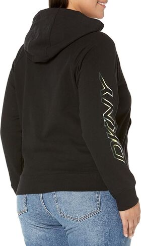 DKNY Women's Sport Fleece Ombre Logo Hoodie Soft in Saudi Arabia