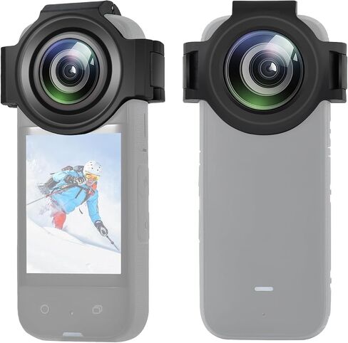 PULUZ Upgrade Optical Glass Material For Insta360 X3 Sticky Lens Guard Action Camera Accessories for 360X3 Lens Protective Cover Cap in Saudi Arabia
