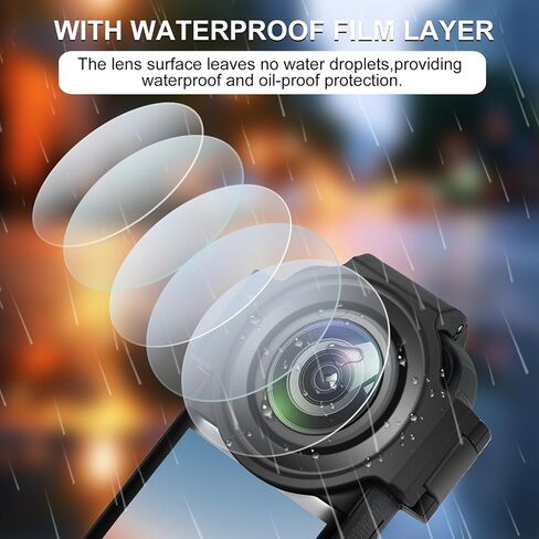 PULUZ Upgrade Optical Glass Material For Insta360 X3 Sticky Lens Guard Action Camera Accessories for 360X3 Lens Protective Cover Cap in Saudi Arabia