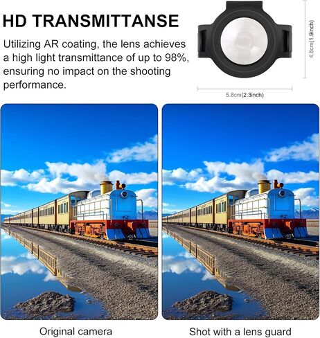 PULUZ Upgrade Optical Glass Material For Insta360 X3 Sticky Lens Guard Action Camera Accessories for 360X3 Lens Protective Cover Cap in Saudi Arabia