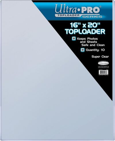 Ultra Pro 16" X 20" Toploader 10ct in Saudi Arabia