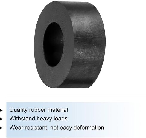 uxcell 36pcs Rubber Spacers 25mm OD, 12mm ID, 10mm Height Round Anti Vibration Spacer Rubber Bushing Grommets Thick Rubber Washers for Home Car Accessories in Saudi Arabia