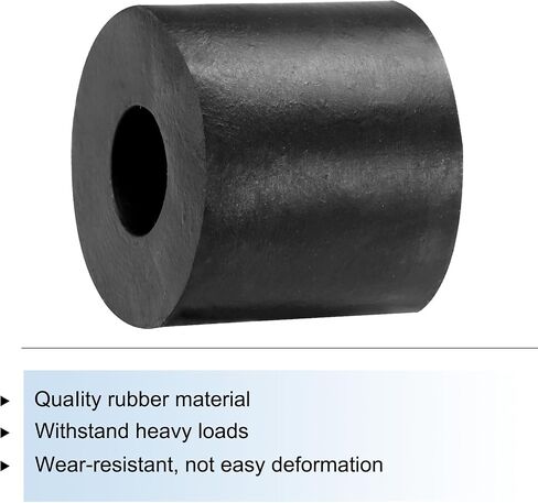 uxcell 36pcs Rubber Spacers 25mm OD, 12mm ID, 10mm Height Round Anti Vibration Spacer Rubber Bushing Grommets Thick Rubber Washers for Home Car Accessories in Saudi Arabia