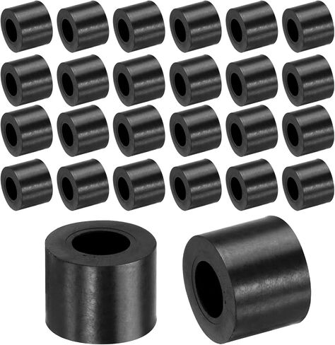 uxcell 36pcs Rubber Spacers 25mm OD, 12mm ID, 10mm Height Round Anti Vibration Spacer Rubber Bushing Grommets Thick Rubber Washers for Home Car Accessories in Saudi Arabia