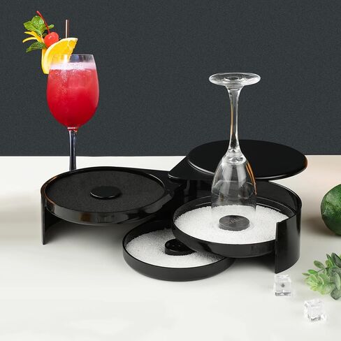 9 Pcs Bar Rimmmer Sponges, Bartender Tool for Margarita Salt Rimmer Set, Salt Rimmer for Cocktails, Salt Trays, Rimmers for Drinks, Margarita Glasses Salted Rim in Kuwait