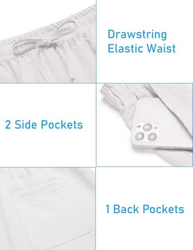 COOFANDY Mens Linen Sets 2 Pieces Casual Short Sleeve Henley Shirts and Pants Set Summer Vacation Outfits in Saudi Arabia