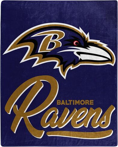 بطانية Northwest NFL Baltimore Ravens للبالغين من الجنسين، مقاس 50 بوصة × 60 بوصة، مميزة in Saudi Arabia