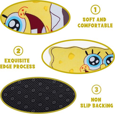 Cute Cartoon Rug 2x3 Funny Cool Small Area Rugs for Kids Bedroom Living Room Kitchen Dorm Non Slip Machine Washable Soft Home Decor Unique Gift for Kids in Saudi Arabia