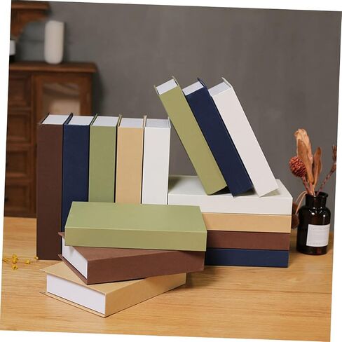 Zerodeko 3 Pcs Prop Book End Table Decor Decorative Book Stack Decorative Books for Home Decor Faux Display Books Tabletop Book Ornaments Rustic Decor Office Accessories Dining Table Paper in Kuwait