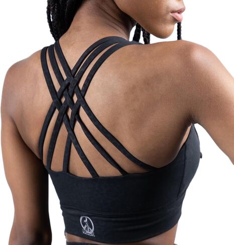 Women's Premium Sports Bra Criss-Cross Back - Soft, High Elastic, Comfortable Everyday Bra for Yoga, Gym, Workout in Saudi Arabia