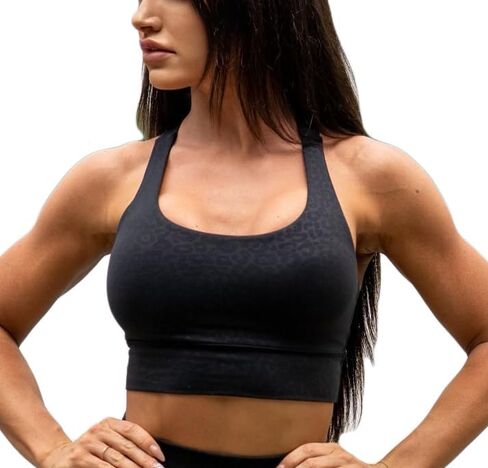 Women's Premium Sports Bra Criss-Cross Back - Soft, High Elastic, Comfortable Everyday Bra for Yoga, Gym, Workout in Saudi Arabia