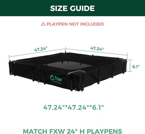 FXW Exclusive Mesh Top Cover (Playpen Not Included!!!), Only Compatible with FXW 32"/40"/45" H 8 Panels Playpen │Patent Pending in Saudi Arabia
