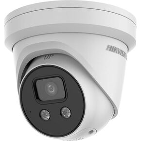 HIKV DS-2CD2343G2-IU 2.8mm 4MP ACU Sense Fixed Turret PoE IP Camera with Built-in Mic, IR 98ft Night Vision, IP67, Built-in SD Card Slot, WDR, H.265+, Compatible with Hikvision NVR