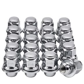 M12x1.5 Lug Nut, 12x1.5mm Chrome Closed End Mag Style Wheel Lug Nuts 13/16" 21mm Hex Compatible with Toyota Lexus Vehicle IS300 GS450h HS250h Camry Corolla Highlander Tacoma Replace# 611-211 (20PCS)