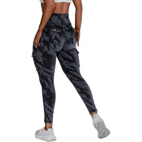 Scrunch Butt Lifting Leggings with Pockets Seamless High Waisted Workout Cargo Pants for Women