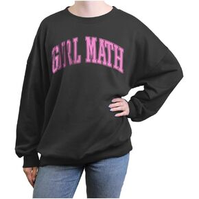 Fifth Sun Women's Girl Math Collegiate Variant Juniors' Oversized Fleece
