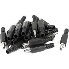uxcell 3.5x1.35mm DC Male Connector Jack Solder Adapter DIY DC Barrel Connectors Replacement 20pcs