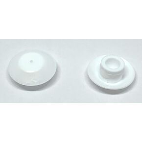 50 1/4" White Plastic Flush Type Hole Plugs 1/2" Head designed for use in sheet metal up to 0.2-.07" or 0.05-1.1mm Hole Diameter for snap in .7-.76" (1/4", White, 50) TOP SECRET PDR