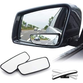 Blind Spot Mirror, 5" Wide Horizontal Viewing Angle, Side Mirror Blindspot Can Up and down Adjustment, Adhesive