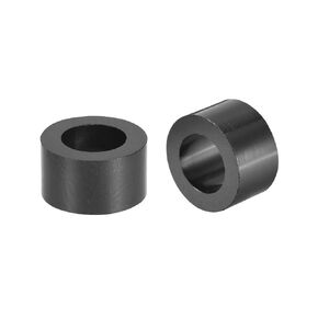uxcell ABS Round Spacer Washer 5.4mm ID 9mm OD 5mm Length for M5 Screws Block Black 500Pcs, for 3D Printer TV Wall Mount Outlet Pegboard Motorbike