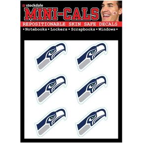 WinCraft NFL Seattle Seahawks Face Tattoos, Team Colors, One Size